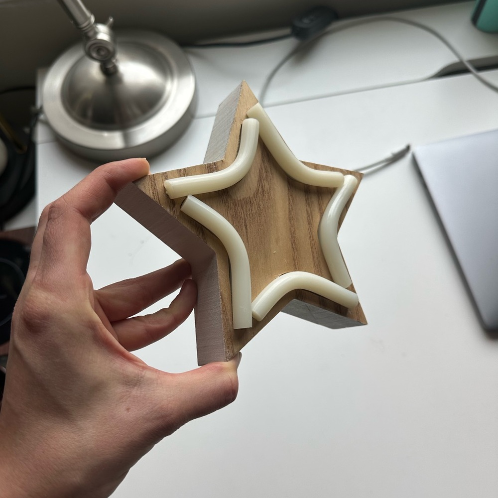 Wooden Star LED Light